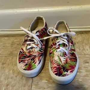 Vans floral casual sneakers